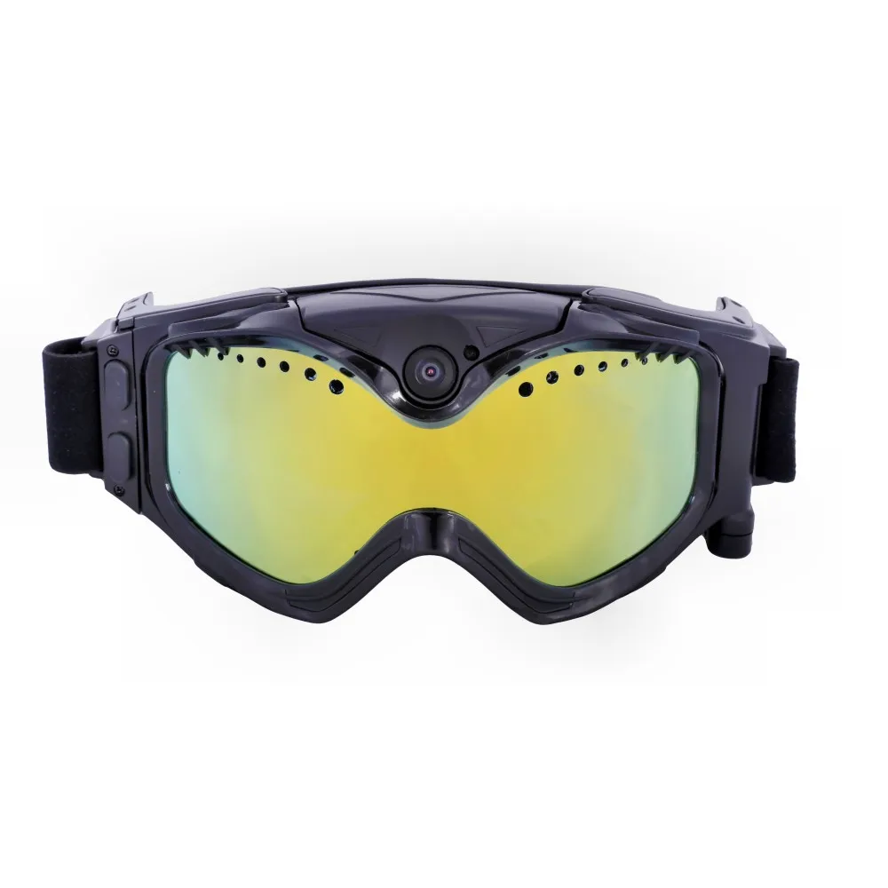 720P HD Ski-Sunglass Goggles Camera & Colorful Double Anti-Fog Lens for Ski with Free APP Live Image Video Monitoring