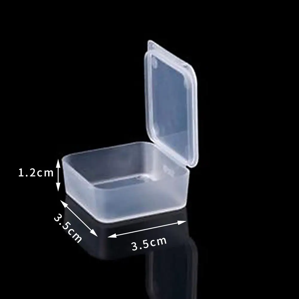 Cheap Mini Jewelry Organizer Storage Box Case Plastic Transparent Coin Pill Jewelry Storage Box Case Orgainzer Tool Dropshipping