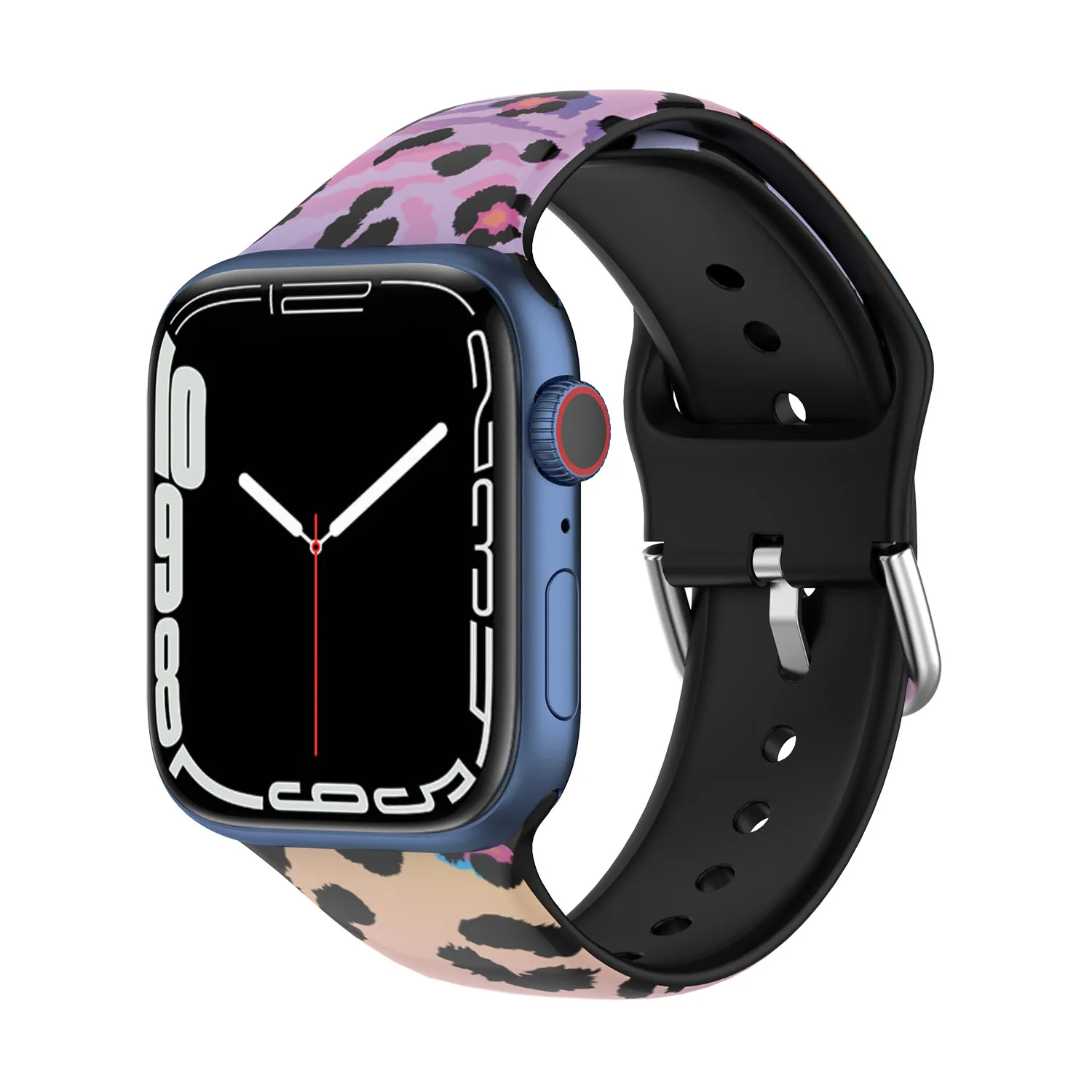 Pulseira de silicone modelado para apple watch band 45mm 41mm 44mm 40mm pulseira cinto correa iwatch série 6 5 4 se 7 cinta