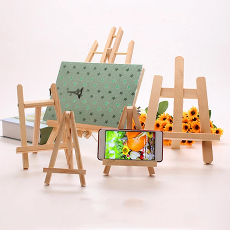 

Foldable Desktop Wooden Adjustable Painting/Photo/Phone Display Shelf Holder Studio Sketch Exhibition Stand Art Drawing Supplies