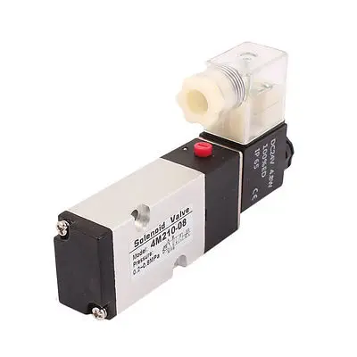 

4M210-08 DC 12V 2 Position 5 Way RC1/4 Neutral Air Selector Solenoid Valve