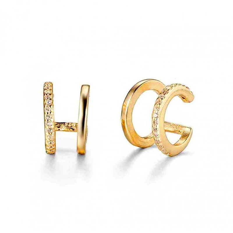 Prevent Allergies 925 Silver Minimalist Female Ear Clips Without Pierced Ears Exquisite And Fashion High-Quality Birthday Gifts - view 3
