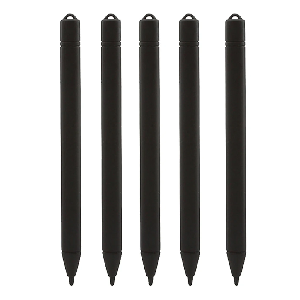 5x Black Replacement Stylus Pen Pencil for LCD Writing Tablet Drawing Pad Message Boards Electronics for Kids