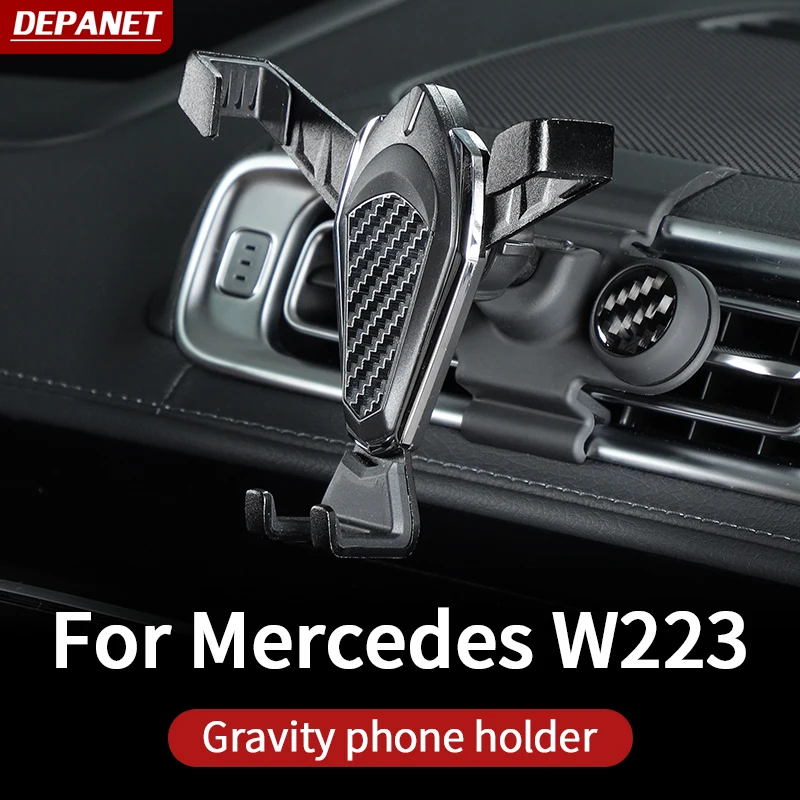 

Trim for 2021 Mercedes w223 S series car phone holder 2020- 2024 covers 400 450 550 480 amg supplies interior trim accessories