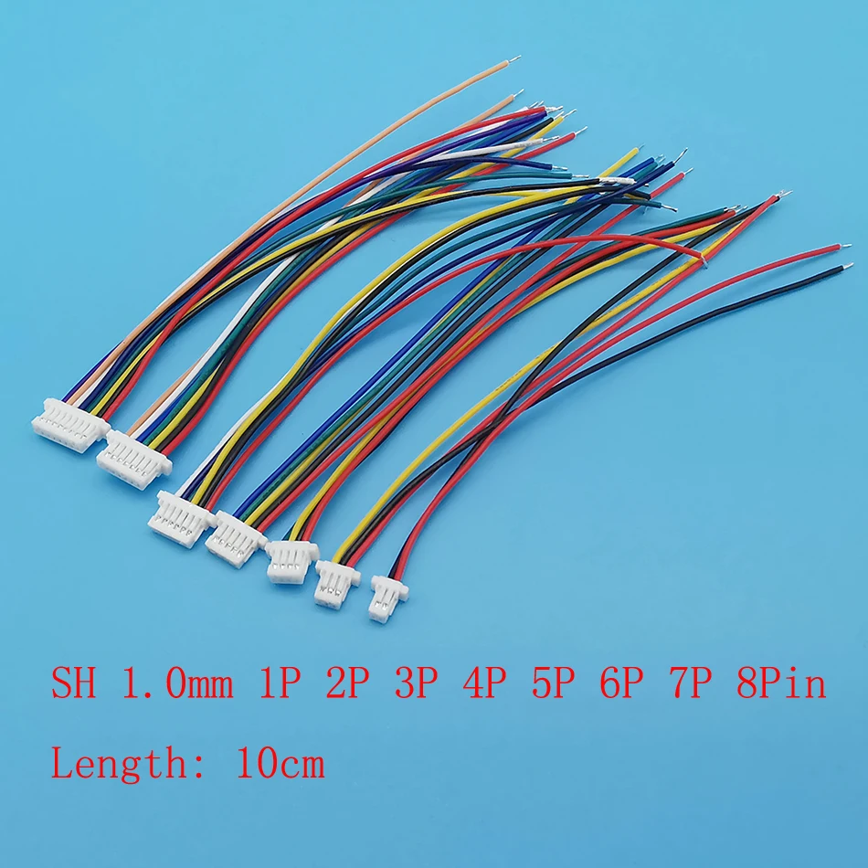 10 Stücke SH 1,0 Draht Kabel Stecker DIY SH1.0 JST... – Viceal 10 Stücke SH 1,0 Draht Kabel Stecker DIY SH1.0 JST... – Viceal