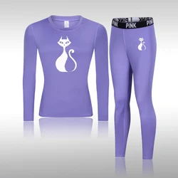 Women Ultra Soft Winter Quick Dry Base Layering Set Thermal Underwear Long Johns Set Clothes Plus Long Sleeve + Trousers
