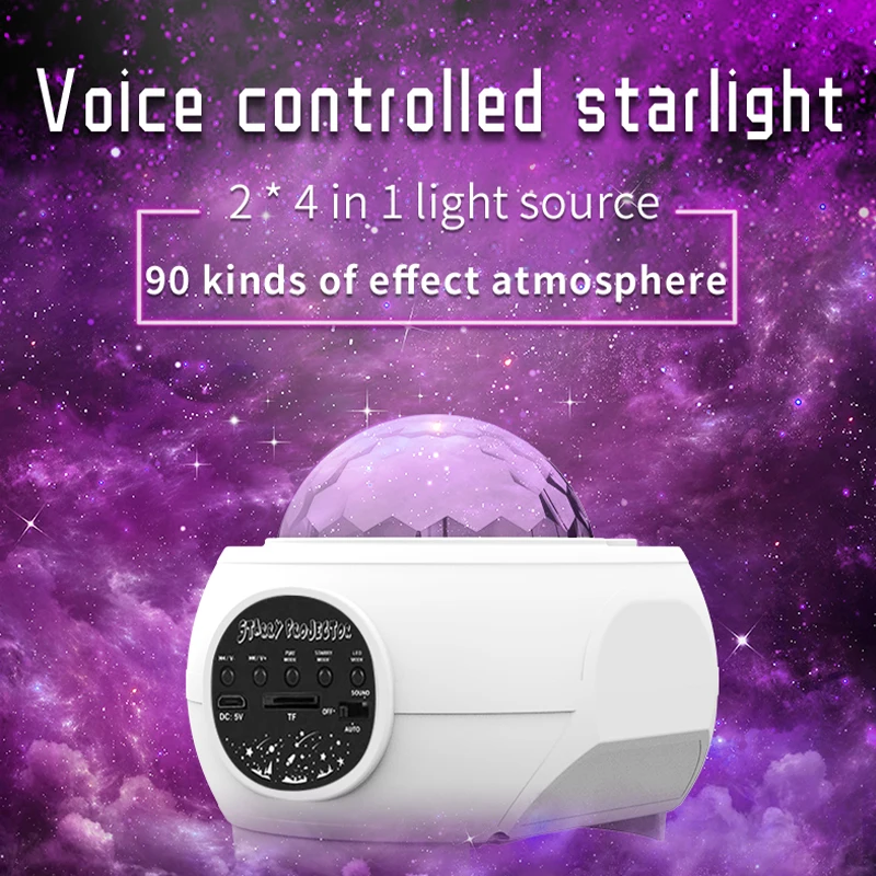 Star 8W USB Laser Light Bluetooth Speaker Ambient Baby Lamp Starry sky night projector with Remote Control