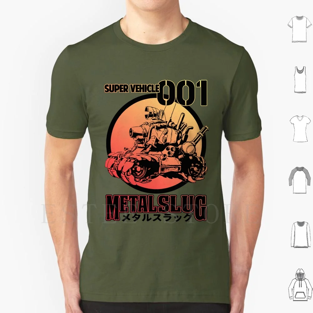 Super vehículo 001 Camiseta de algodón para hombre DIY estampado Super vehículo 001 Metal Slug Gaming Retro Old School clásico Snk Neo Geo Arcade