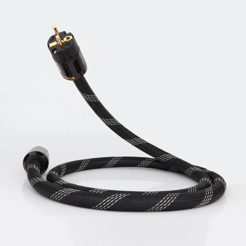 new HI-End Pure copper US Power Cord Cable Audiophile Power Cord CableUS Plug With Figure 8 IEC C7 IEC Power Cable HIFI