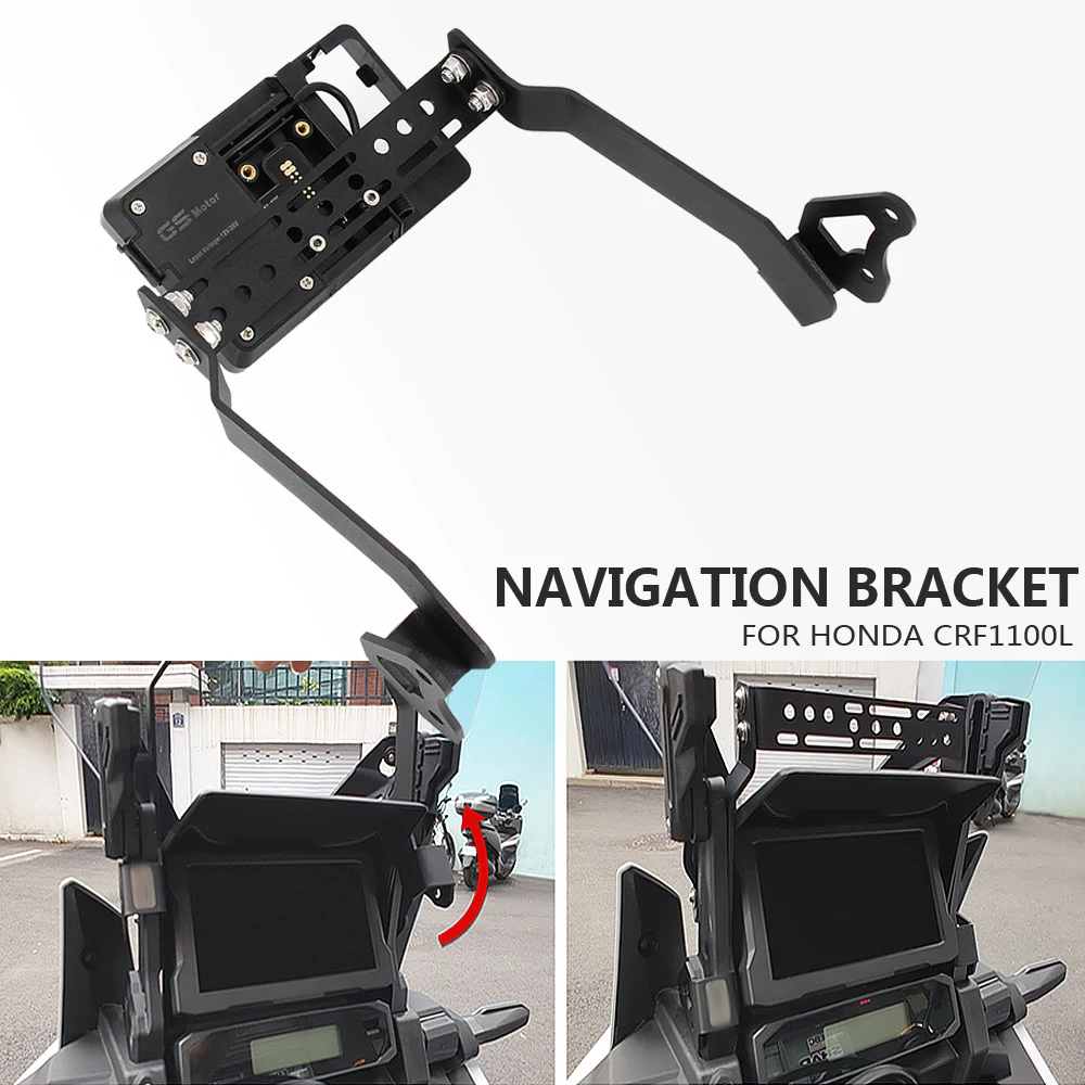 For HONDA CRF 1100L Africa Twin Adventure sports CRF1100L Motorcycle Accessories Stand Holder Phone GPS Navigaton Plate Bracket