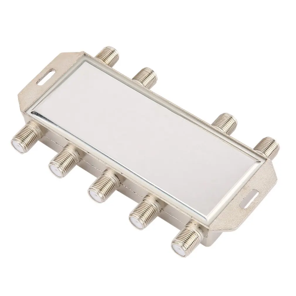 DS81 8 in 1 Satellietsignaal DiSEqC Switch LNB Ontvanger Multischakelaar Zware Zink gegoten Chrome Behandeld Drop Shipping 2020