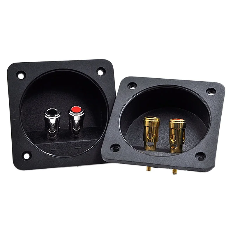 High quality 68mm outer positive inner circle 204A speaker junction box two-position terminal press copper post