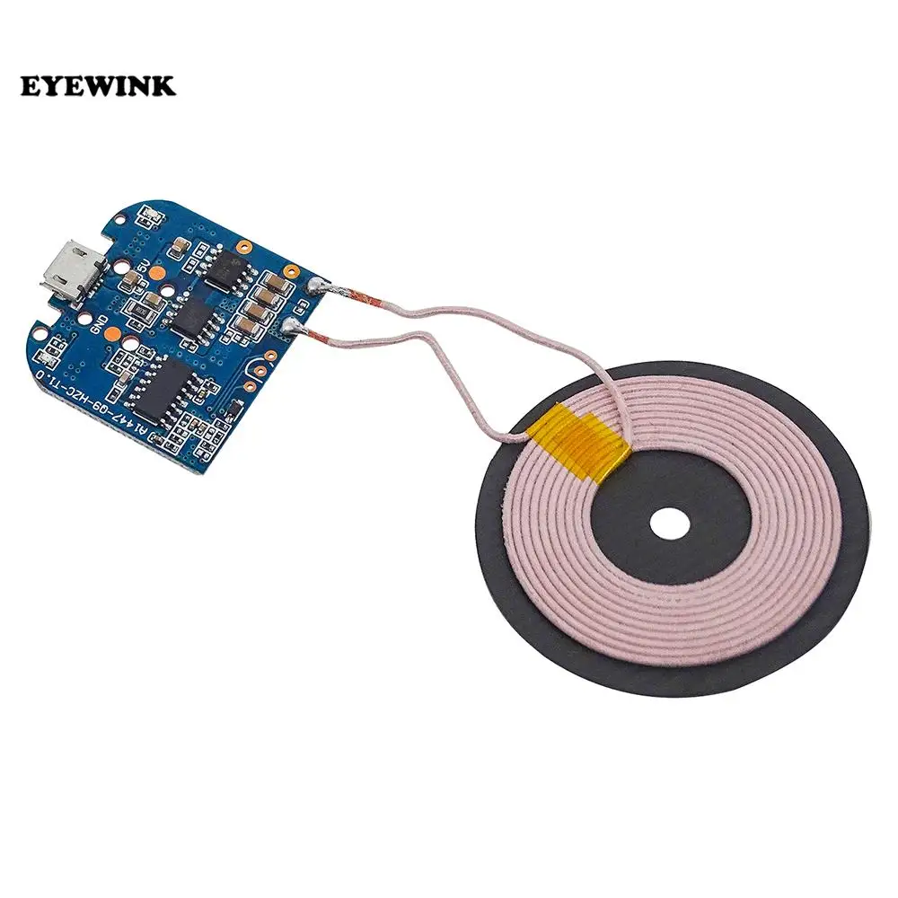 Standard Qi Wireless Charging Transmitter Charger Module For Micro USB Mobile Phone Charger Board DC 5V 10W Diy Electronic