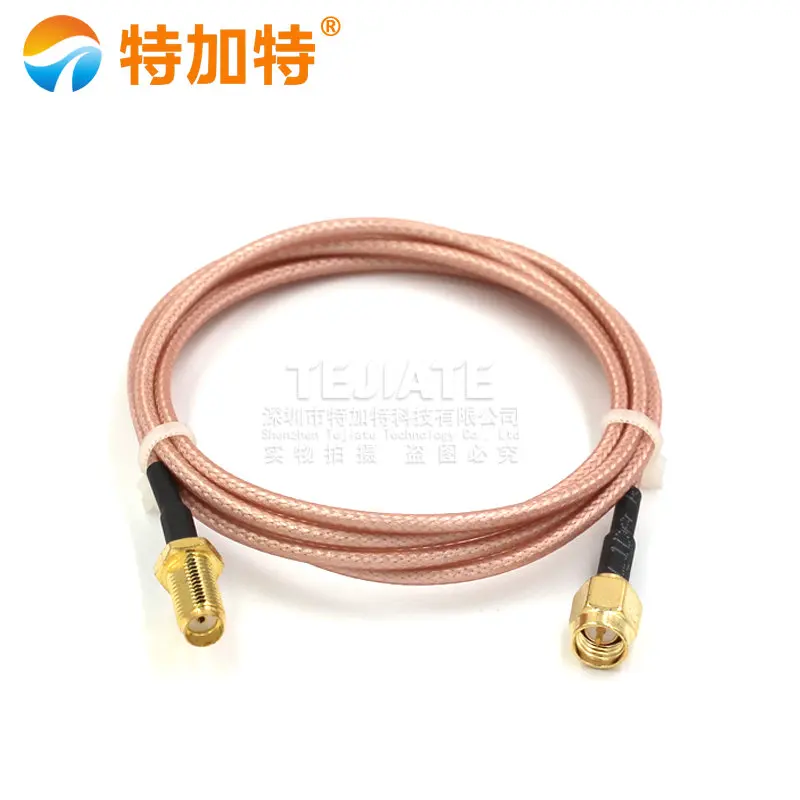 2PCS TEJIATE SMA 남성 헤더 SMA 외부 나사 내부 핀/구멍 점프 와이어 SMA-J 케이블 RG316 와이어 0.08 ~ 2M