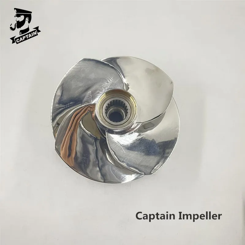 Captain 267000940 Jet Ski Impeller Fit Seadoo BRP GTI LTD 155 / GTI SE 155 155.5mm 4 Blades Polished