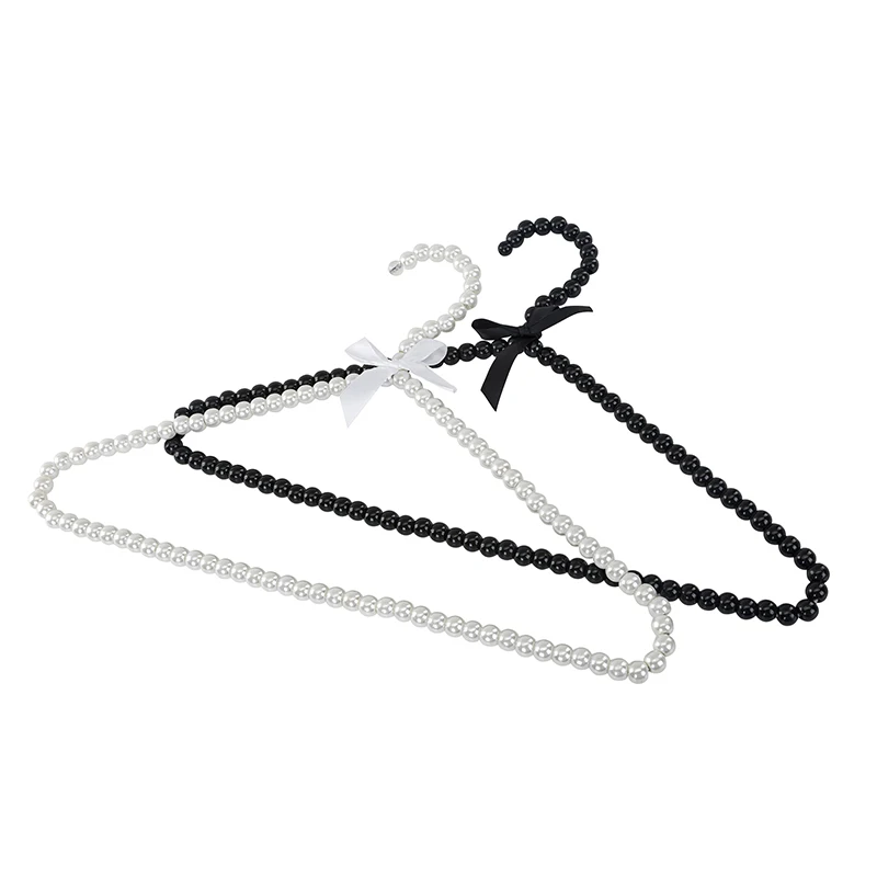 

1PC Modern Clothes Hanger Portable Pearl Bow Hangers ABS Non Slip Coat Baby Clothes Household Kids Pants Organizer