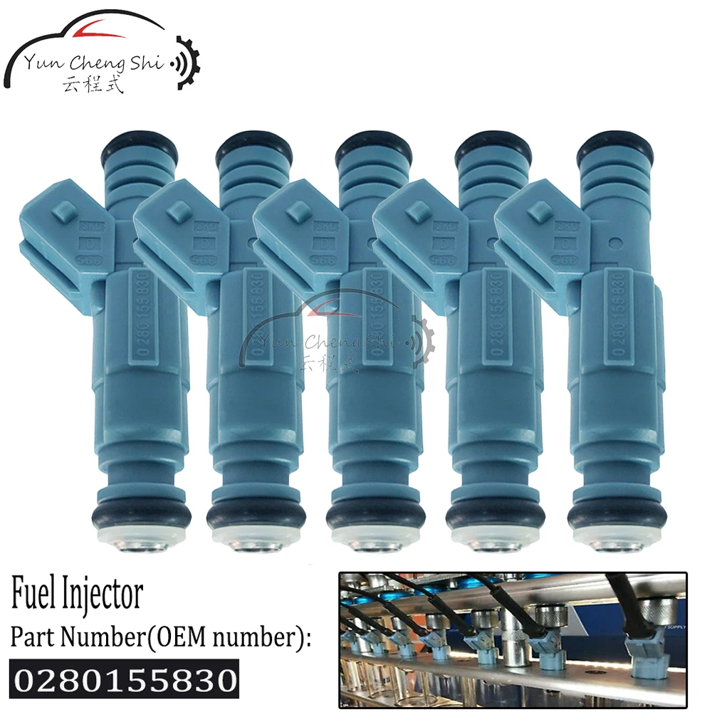 5pcs/LOT New Fuel Injector 0280155830 9186060 420874430 290874430 For VOLVO C70 / S60 / S70 / S80 / V70