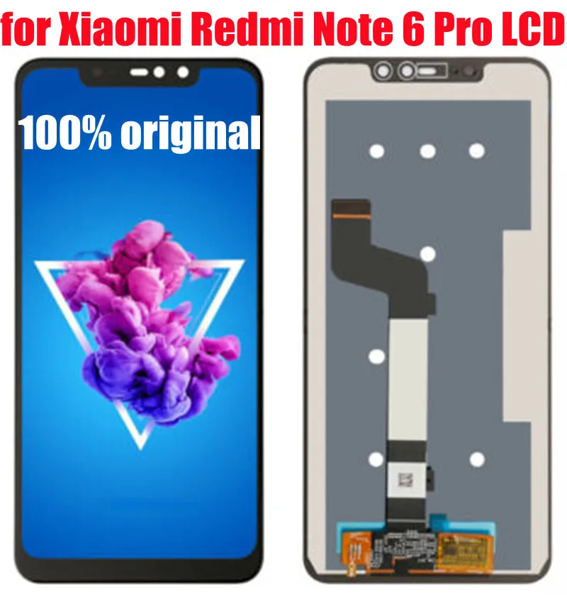 

For Xiaomi Redmi Note 6 pro LCD screen, 6.26", touch screen, digitizer, with frame, for Redmi Note 6pro screen replacement