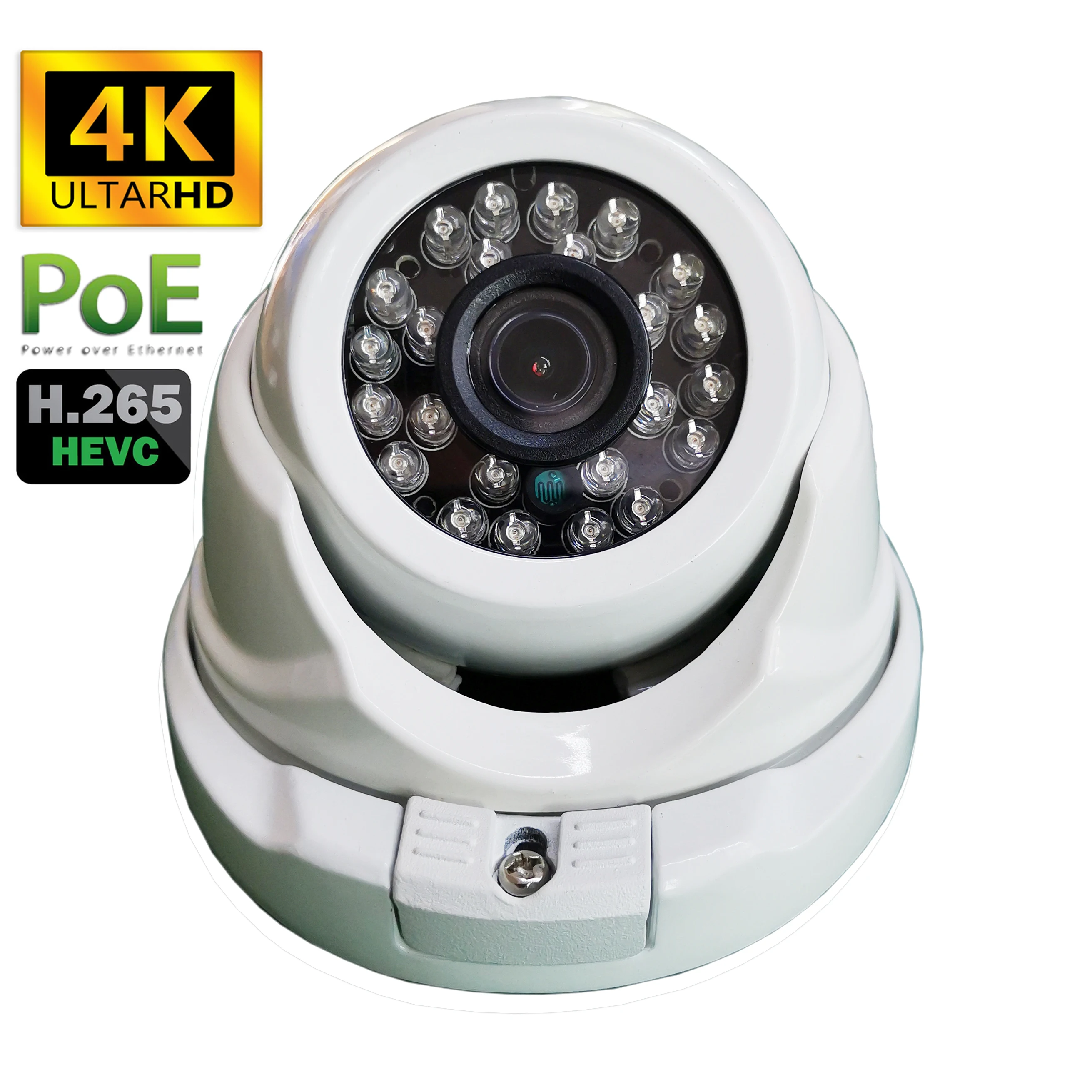 

8.0MP 8MP 4K IP Camera POE H.265 Onvif Metal Indoor Small Dome CCTV Wide Angle 2.8mm 3MP 4MP Waterproof Security Camera