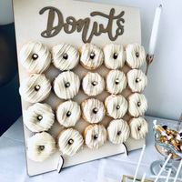 DIY Wooden Donut Wall Rustic Wedding Decoration Table Donut Party Decor Baby Shower Anniversary Birthday Event Party Favor