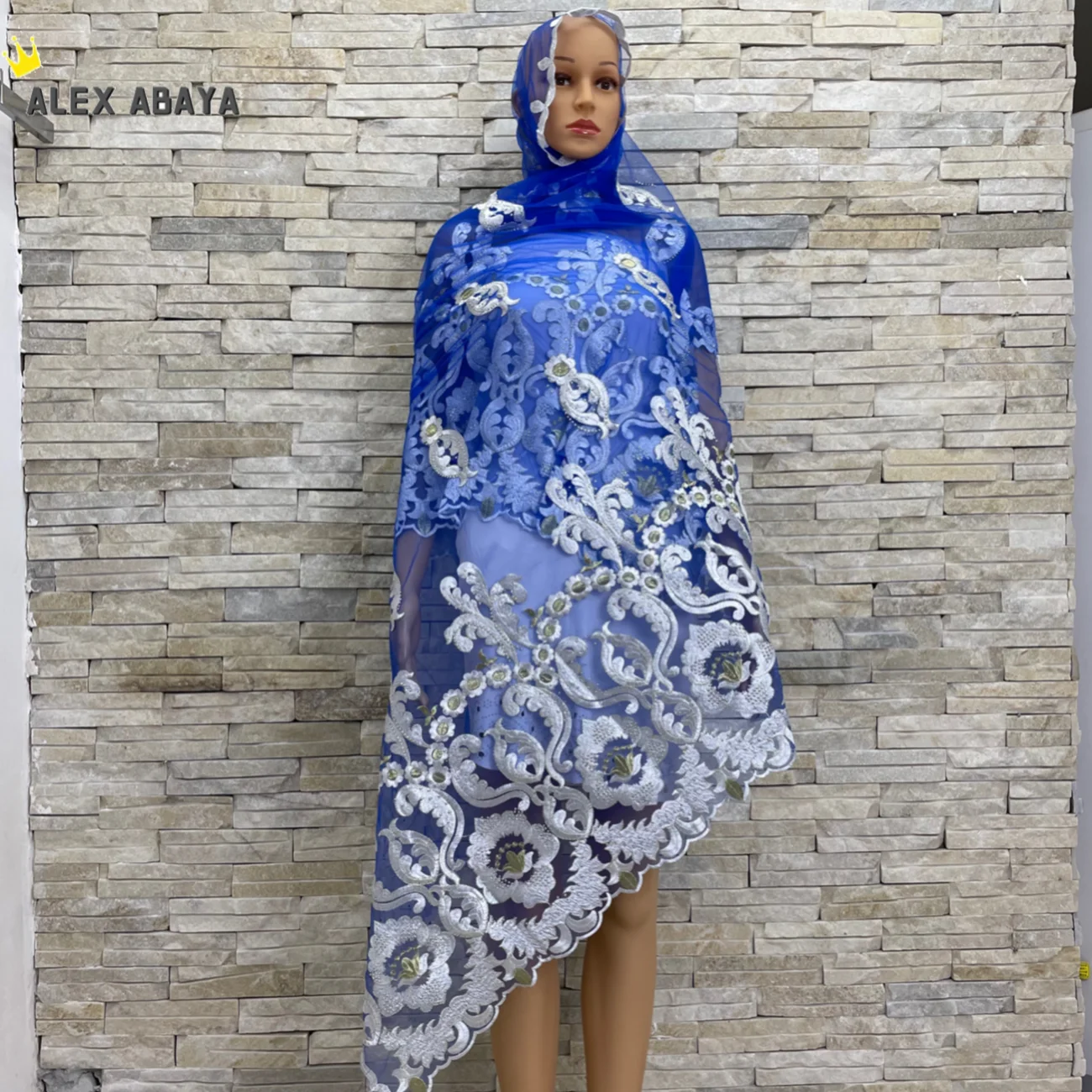 

African Scarf with Diamond Embroidery, Pashmina, Muslim Shawl, Long Wrap Lady Poncho, DUbai Headband, Nice Hijab, New Fashion