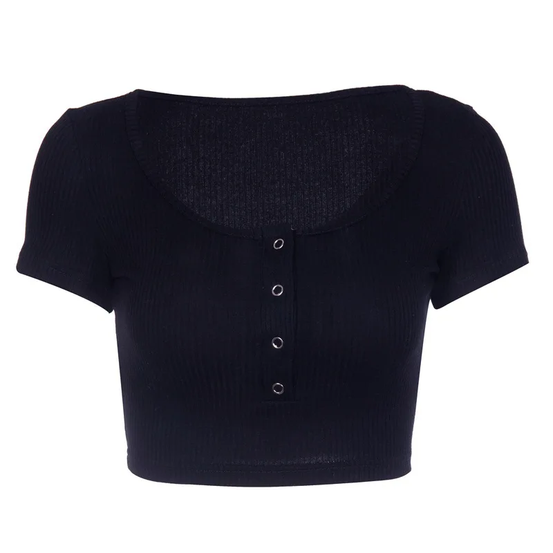T-Shirt Femme Cocila à Manches Longues, Col V, Boutons Décoratifs - Coupe Moderne Pour Bureau Décontracté, Tendance