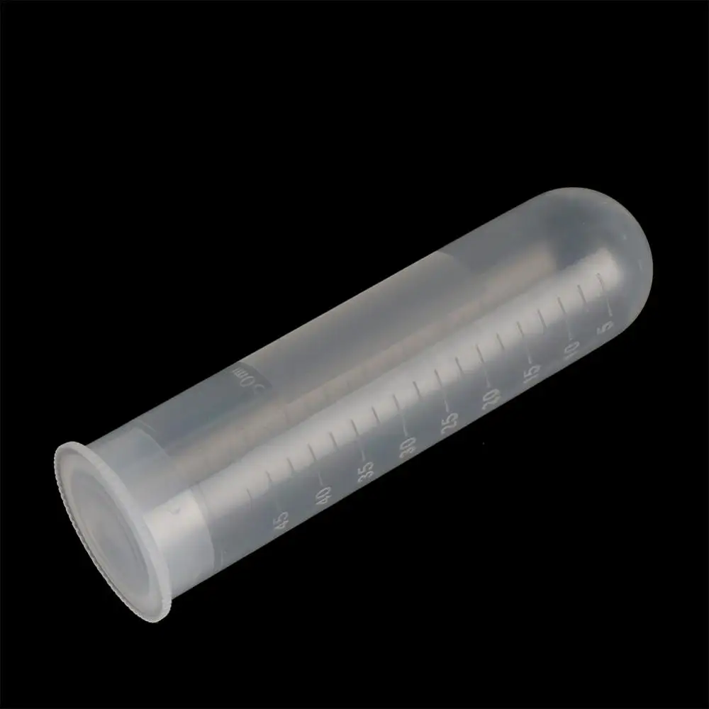 5/10Pcs 50ml Snap Cap Round Bottom Centrifugal Tube Transparent Free-standing with Scale Laboratory Analysis Equipment