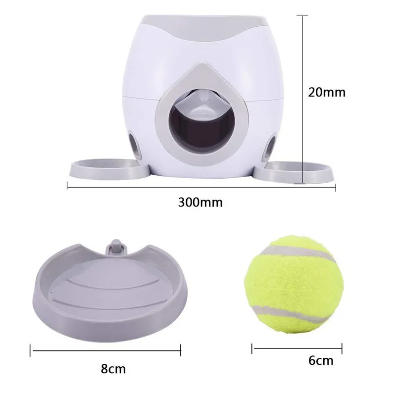 สินค้าใหม่ Pet Ball Launcher ของเล่นสุนัขเทนนิสอาหารรางวัลเครื่อง Thrower Interactive Feeder ของเล่นเหมาะสำหรับแมวสุนัข