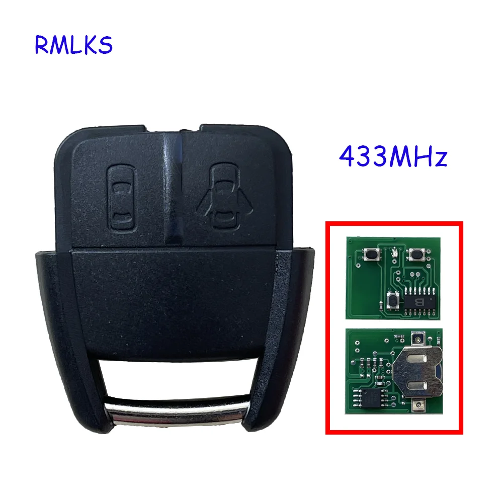 

2 Buttons Remote Car Key Fob 433Mhz ASK for Vauxhall For Opel Astra Zafira Omega Vectra No Chip Uncut Blade Car Key Cover