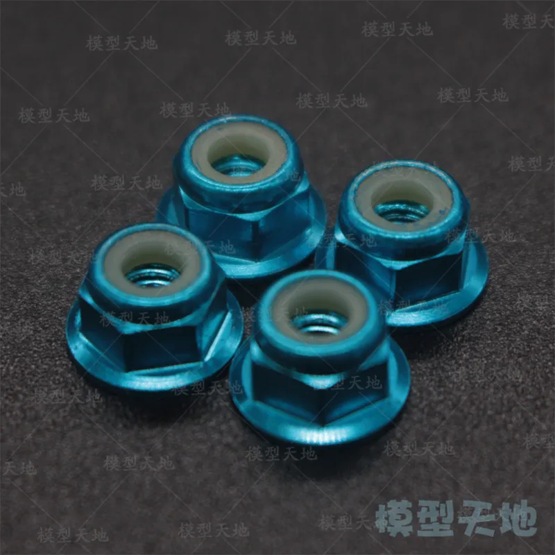 HSP 102049 122049 Aluminum Alloy Metal Nylon Nut M4 4p 02055 1/10 Upgrade Parts 94102 94122 94123 94111 94177 94107 94188 94166