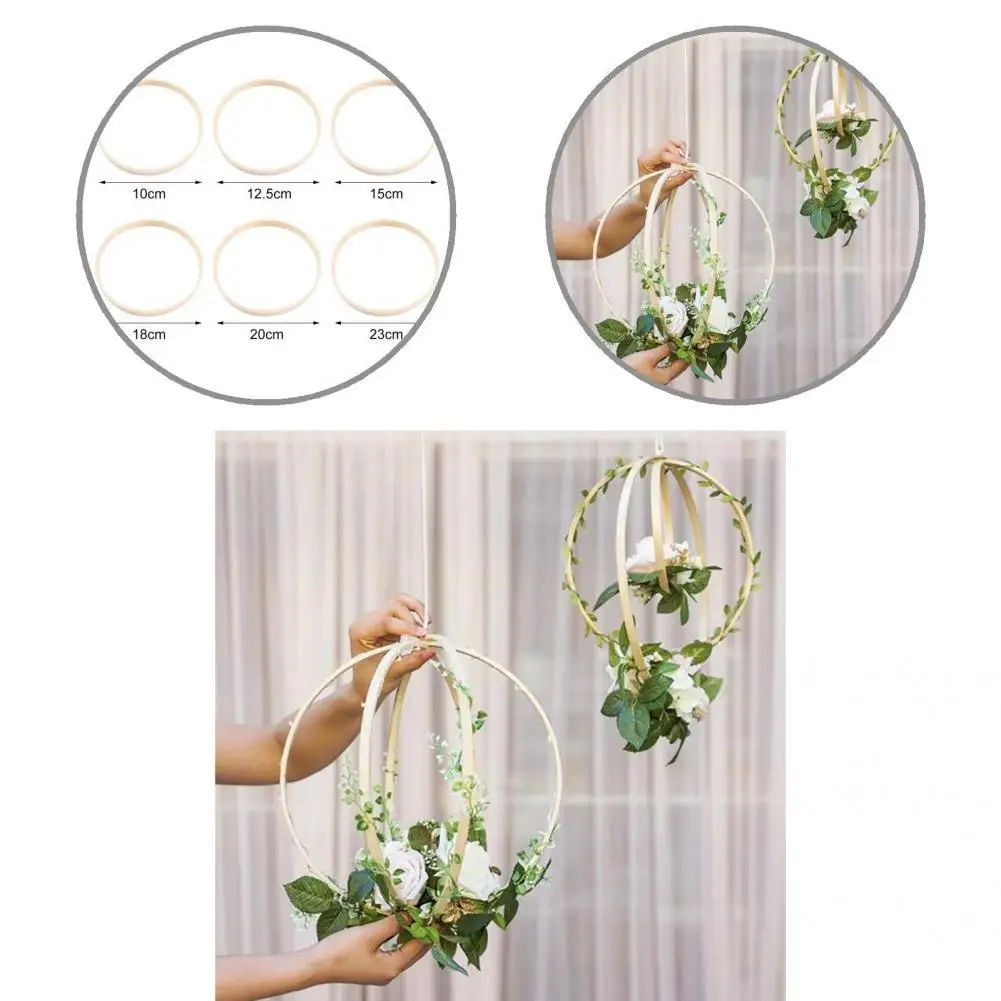 Macrame Craft Hoop  Decorative   Baby Shower Macrame Ring  Dream Catcher Ring Durable