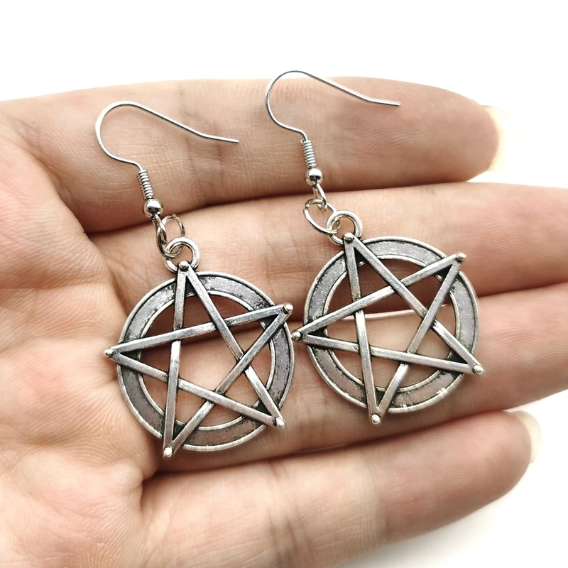 Five Pointed Star Earrings,Celestial Earrings for Women Nickel-free,witch Gift