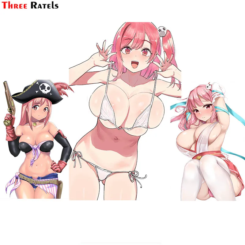 Наклейка Three Ratels F400 Honoka «мертвый или живой» и «еще 1» для мотоцикла, автомобиля и чемодана, стикер для ноутбука, скейтборда, декоративная наклейка