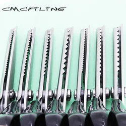 CMCYILING Tailor Scissors /Round & TriangleTooth/Sewing Scissor With Zigzag Shape For DIY Sewing/Shears For Fabric Or Leather