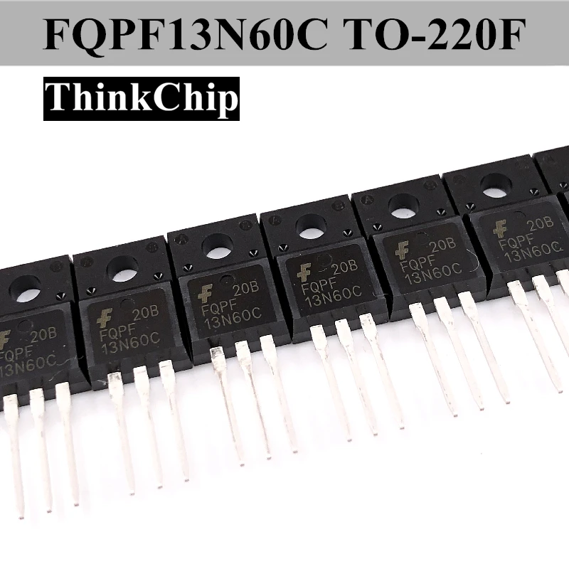 

(10 pcs) FQPF13N60C TO-220 IGBT MOS-FET N channel 13N60C TO220 IRF13N60 NEW original