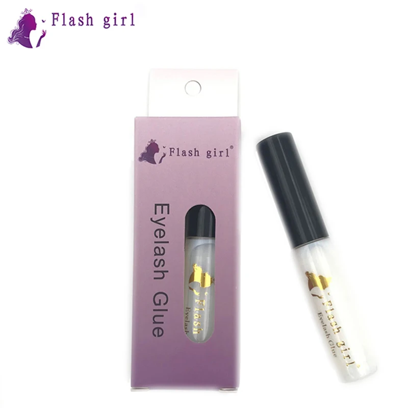 Flash Girl 3 Colors Eyelash Glue Long Lasting Fast Drying Black Eyelash Glue for Makeup