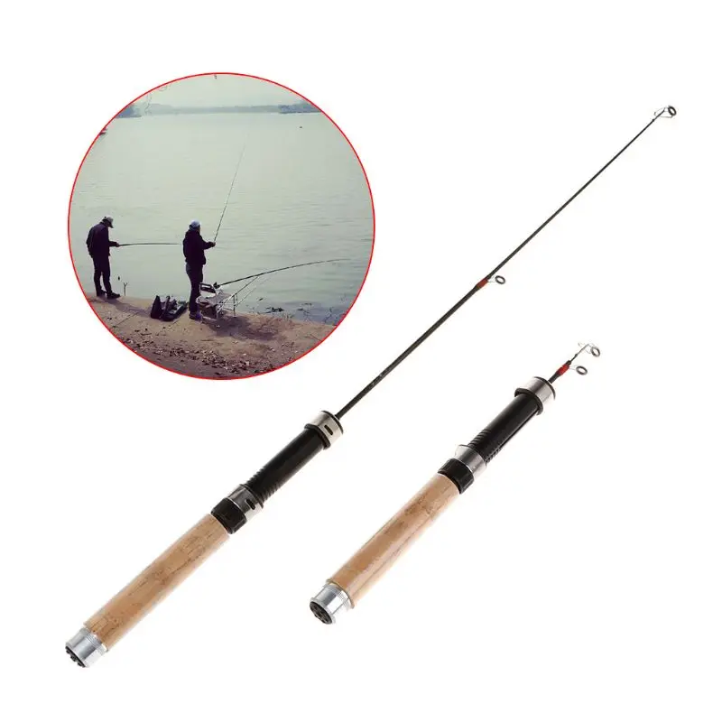New Winter Ice Fishing Rod Telescopic Mini Combo Pen Lures Tackle XXUF