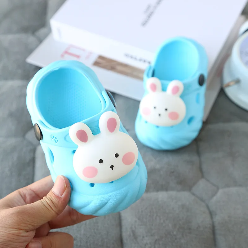 Summer Children\'s Slippers Mules Clogs Kids Summer Garden Shoes Girl Boy Beach Shoes Cute Animal Baby Shoes