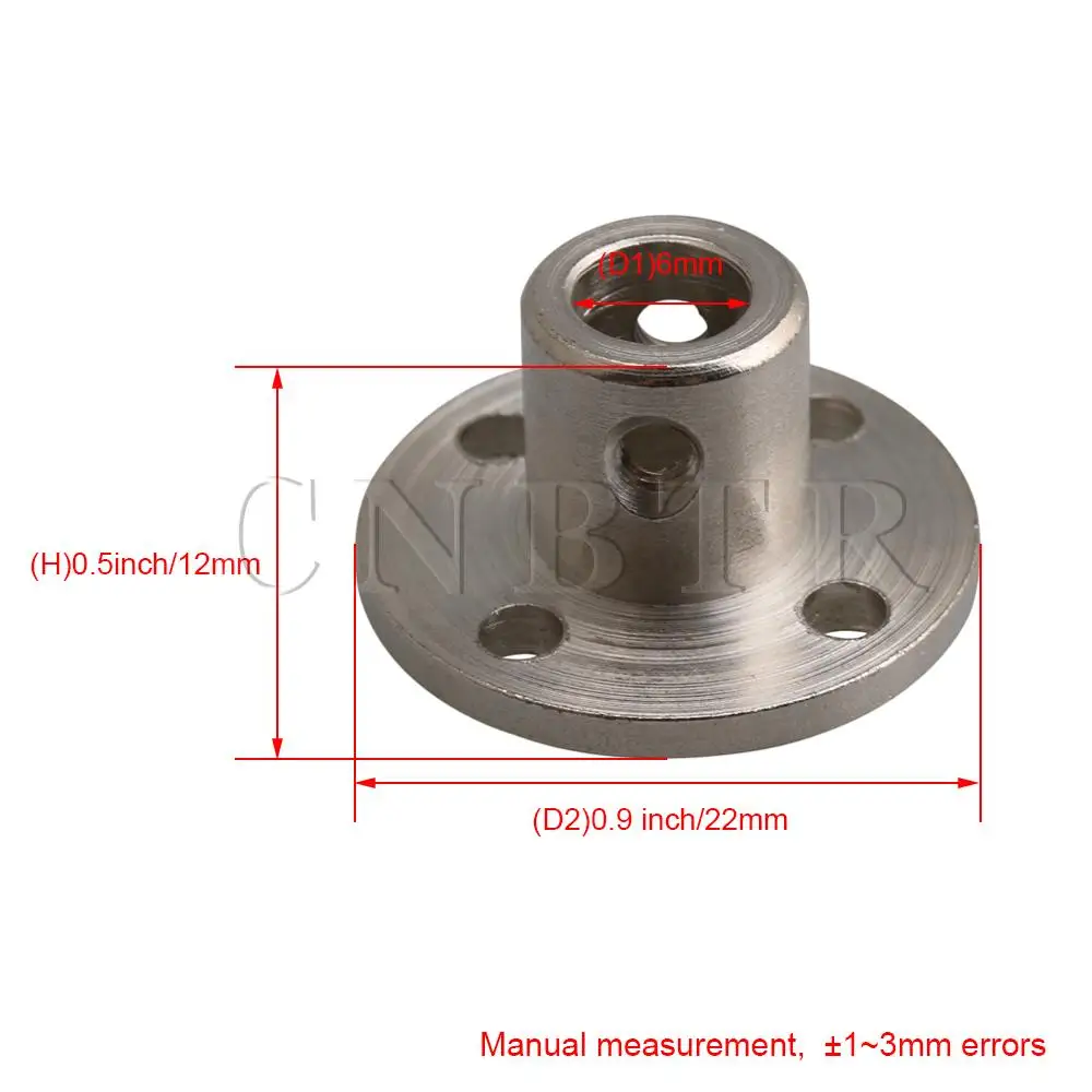 Stainless Steel Electroplate Flange Axis Coupling 5mm to 8mm Rigid Flange Coupler 3-14mm Motor Guide Shaft Bearing 3D Print CNC