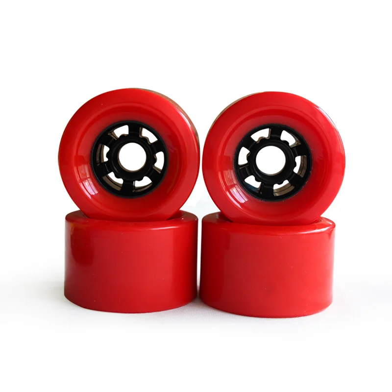 Stritate Roda Skateboard 4 Buah Longboard SHR78A PU Roda Besar Roda Skateboard Lembut 83Mm