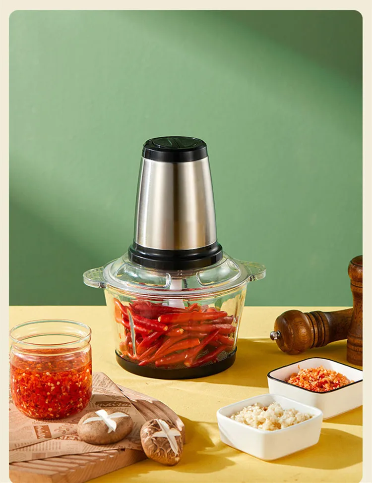 3L/2L المهنية رائجة البيع الفولاذ المقاوم للصدأ مفرمة اللحم مع جودة عالية المحمولة طاحونة المطبخ الصغيرة