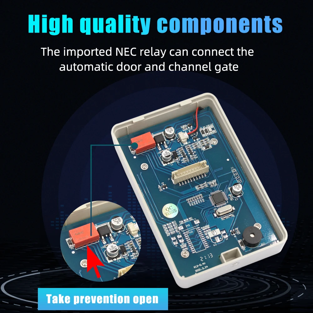 2000 users RFID 125Khz Access Control Digital Panel Keypad Card Reader for Access Control System Standalone Access Controller