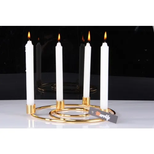 Marrlife Round Adjacent Bangles Model 4'lü Candle holder