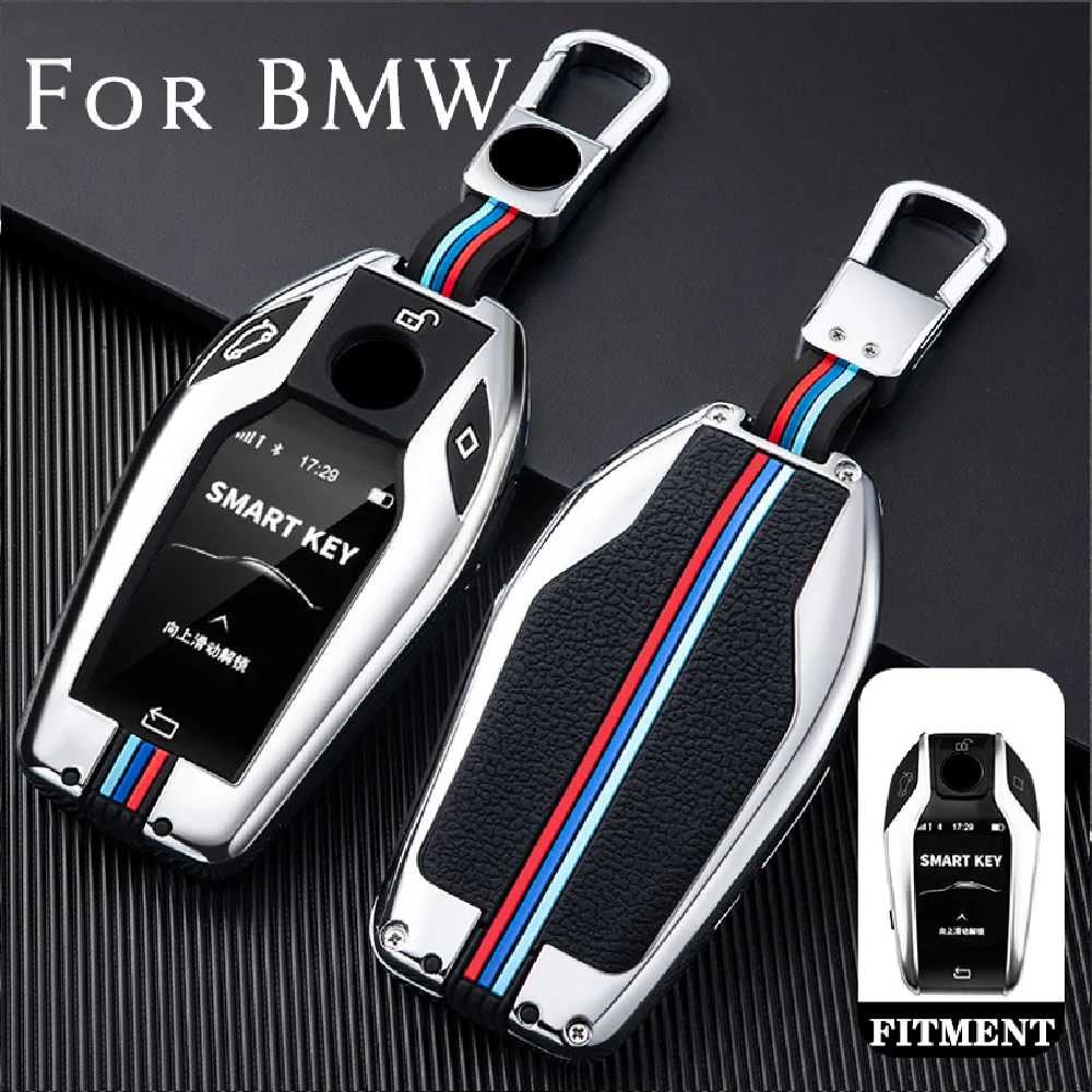 

Zinc Alloy Remote Start Car Key Case Protector Holder Cover Fob Auto Accessories For BMW 7 Series 5 Series G30 I8 730Li X3 X4 X5