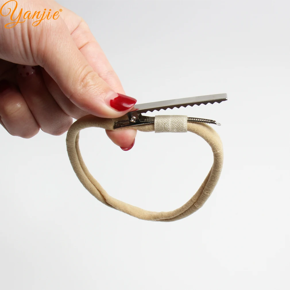 يانجي-عصابة رأس نايلون عملية للفتيات ، رباط شعر ناعم قابل للتبديل ، إكسسوارات شعر ذاتية الصنع ، أغطية رأس ، 12 + + + #6