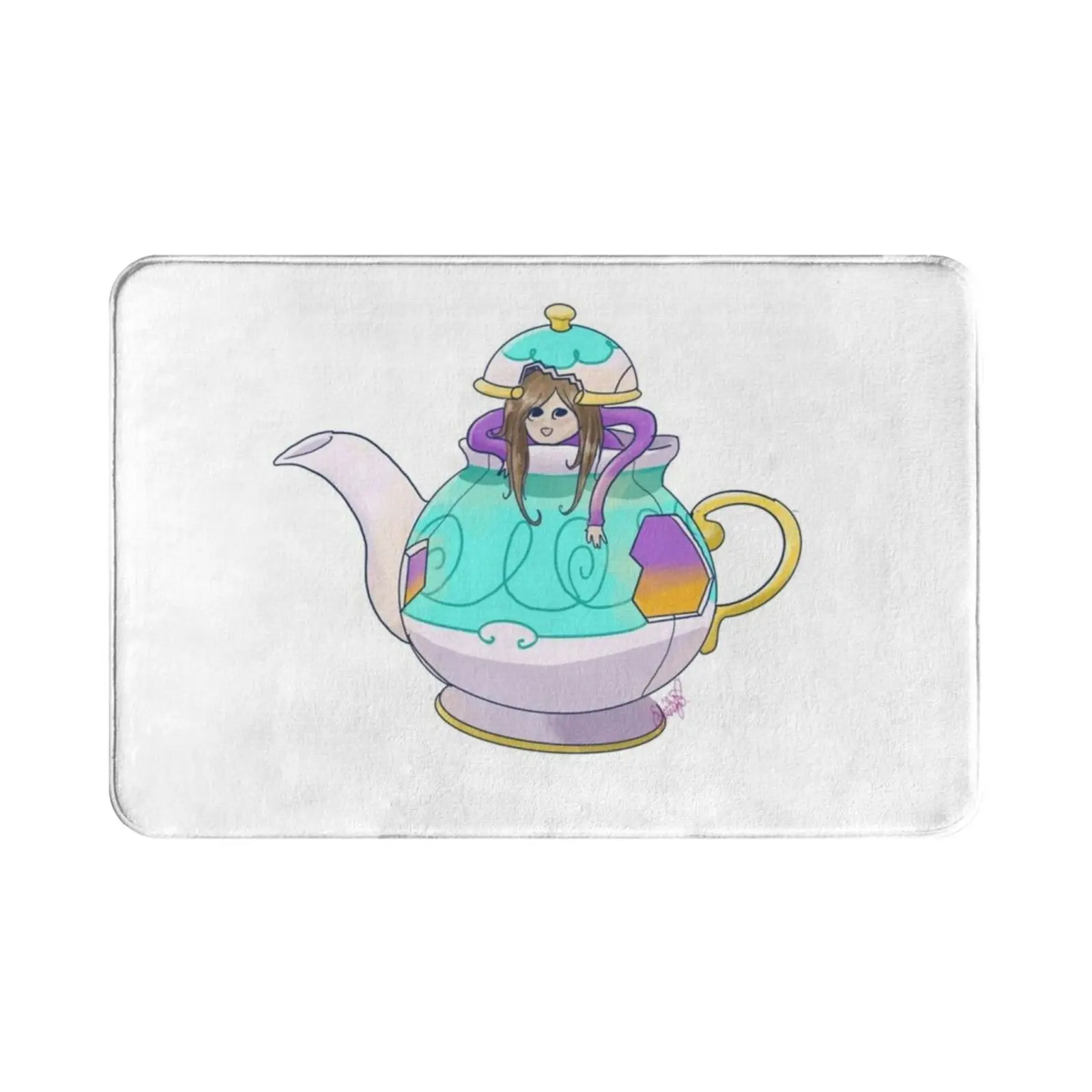 Polteaghost Carpet Mat Rug Cushion Soft Non-Slip Poltergeist Ghost Poke Mon Fan Art Haunted Mansion Tea Teapot