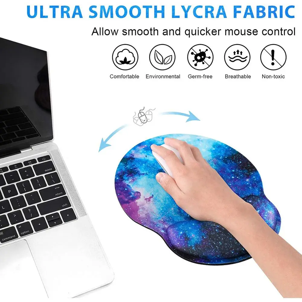 Home Office Wrist Rest Mouse Pad Non Slip Desktop Hand Support Ergonomic Mice Mat High Quality Silicone Gaming Mousepad