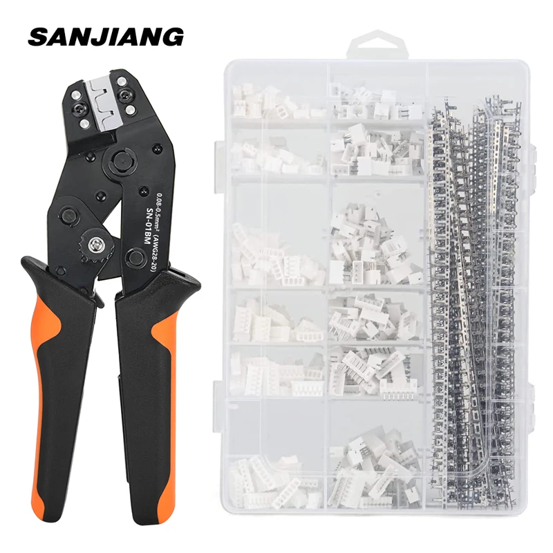 Micro Conector Ratchet Crimping Tool Kit Crimper Plier Grupo Mini Ferramenta Clamp Jst Ph2.0 Xh2.54 Terminais Fio Sn01bm