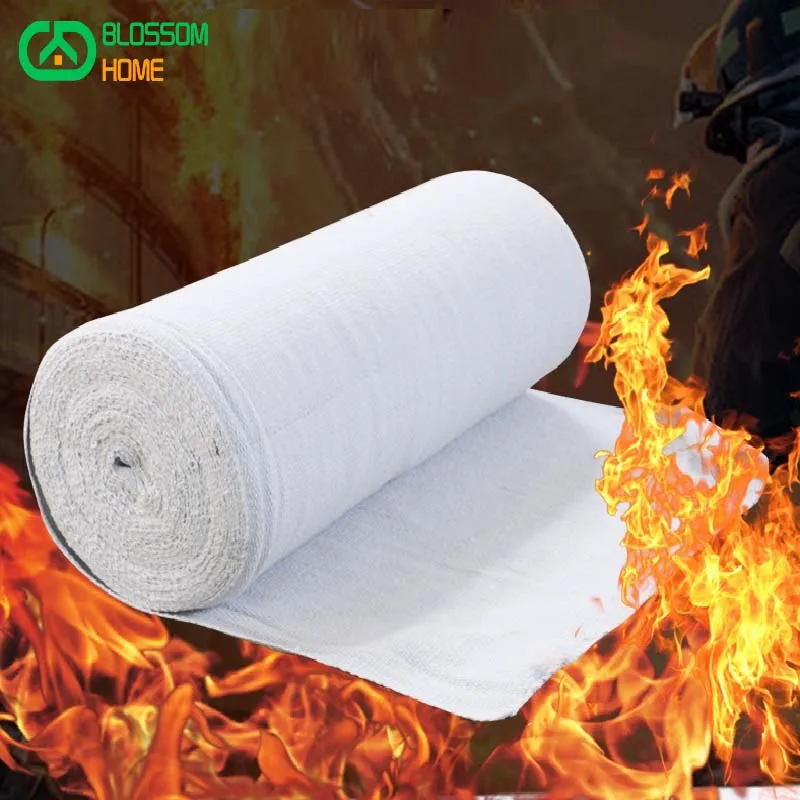 2mm 3mm 5mm 7mm spessore 1260 ℃ coperta di protezione antincendio scorie di saldatura in tessuto di fibra ceramica isolamento termico ignifugo