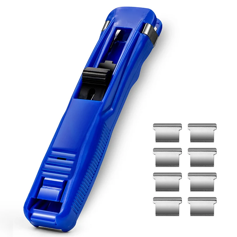 Clip Push Stapler Fixed Clips Stapler Binding Clip Reusable Portable Push Clamp Not Damage Paper For Document Paper EM88